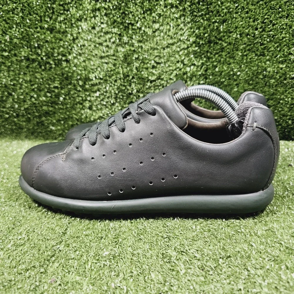 Camper Pelotas Dark Green Leather Casual Comfort Sneakers Womens US 7.5 8‎ EU 38